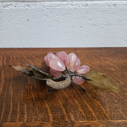 Vintage Chinese Rose Quartz Bunch of Grapes | Antique & Vintage | Moonee Ponds Antiques | Australia Wide Delivery