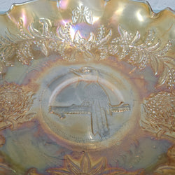 Australian Kookaburra Master Carnival Glass Bowl | Antique & Vintage | Moonee Ponds Antiques | Australia Wide Delivery