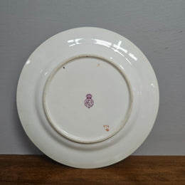 Set 6 Antique Royal Worcester Hand Painted & Gilded Plates