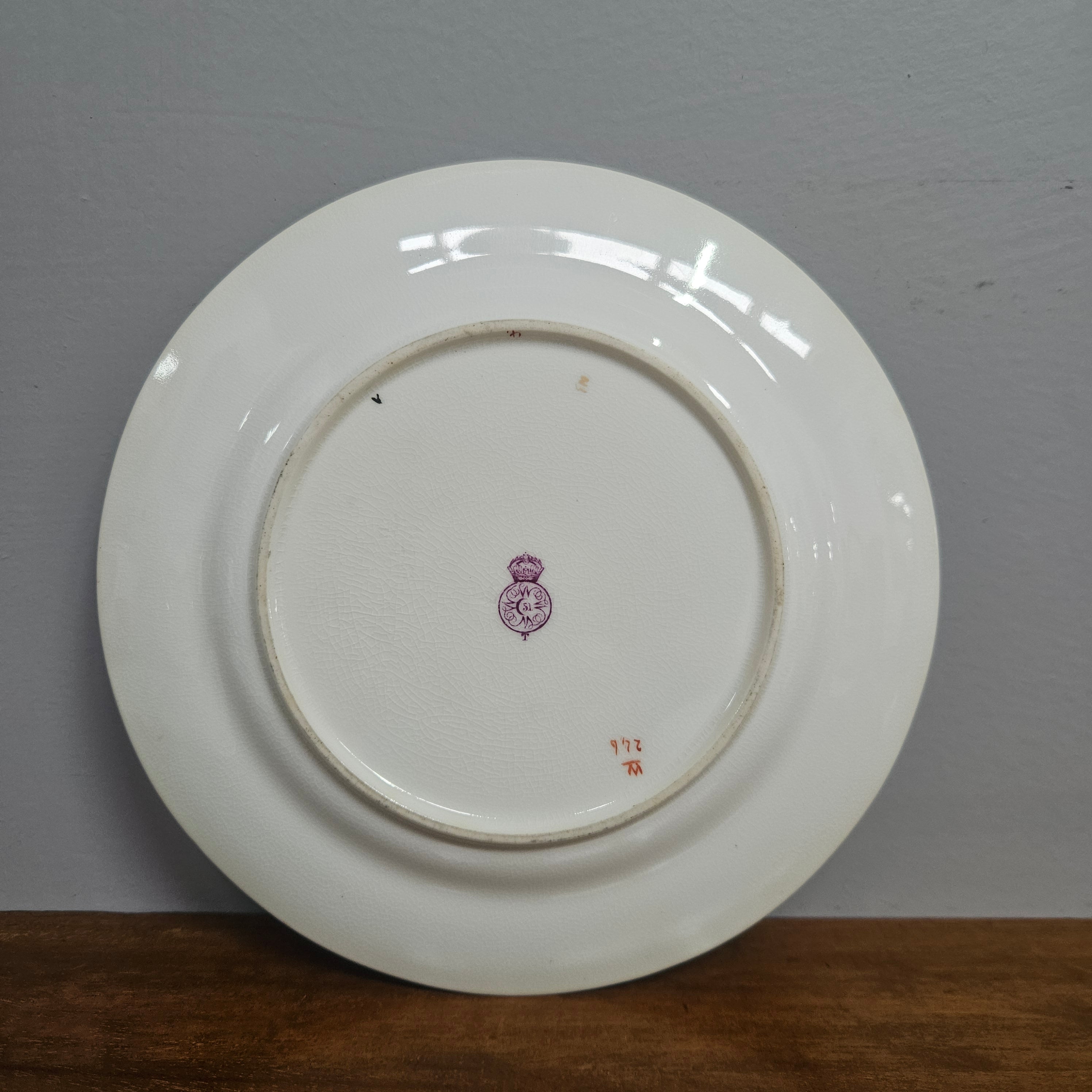 Set 6 Antique Royal Worcester Hand Painted & Gilded Plates | Antique & Vintage | Moonee Ponds Antiques | Australia Wide