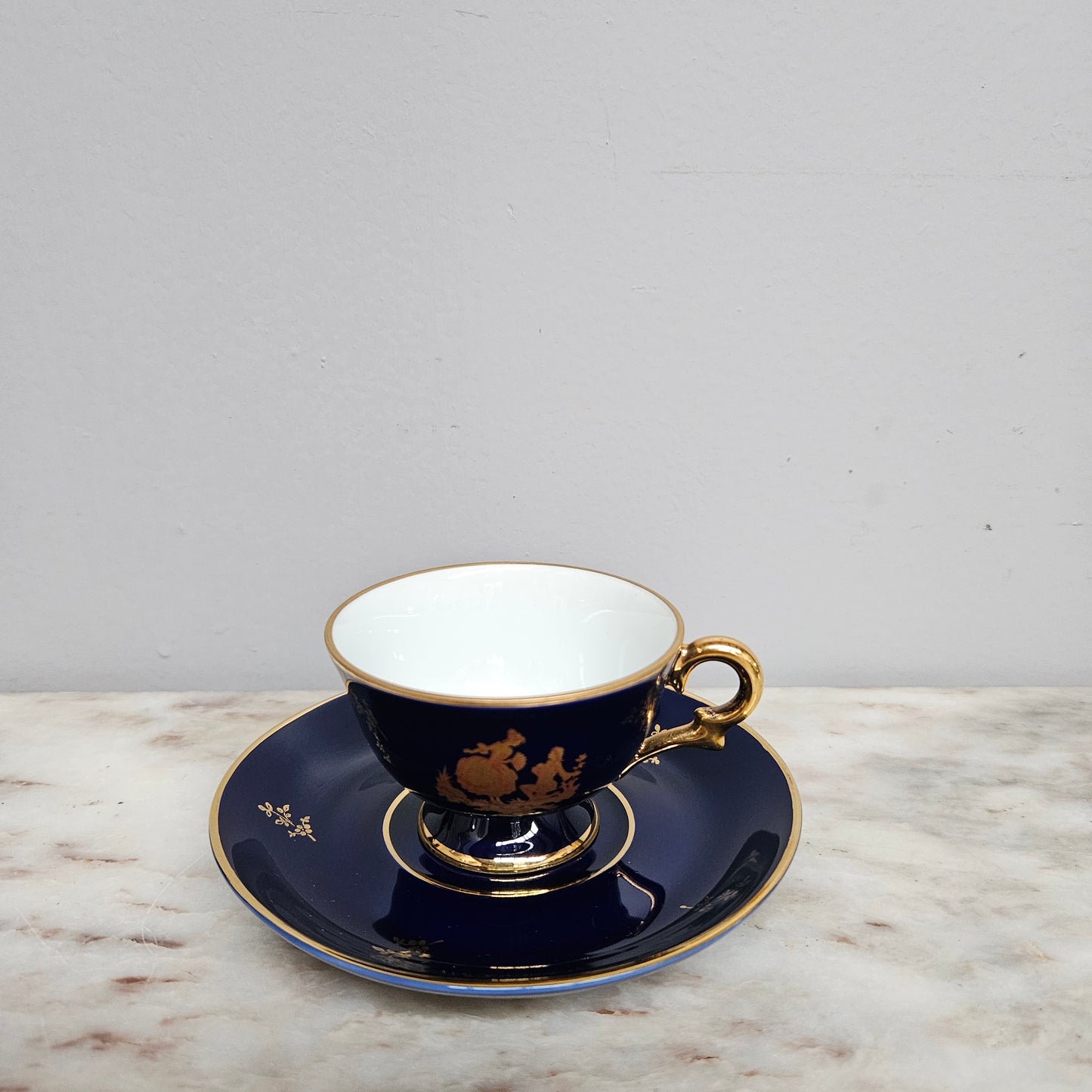 Vintage Limoges Miniature Cup & Sauce