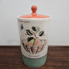 Vintage Sarah's Garden Large Storage Jar With Lid | Antique & Vintage | Moonee Ponds Antiques | Australia Wide Delivery