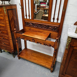 Stunning Edwardian Mahogany Hall Stand Moonee Ponds Antiques