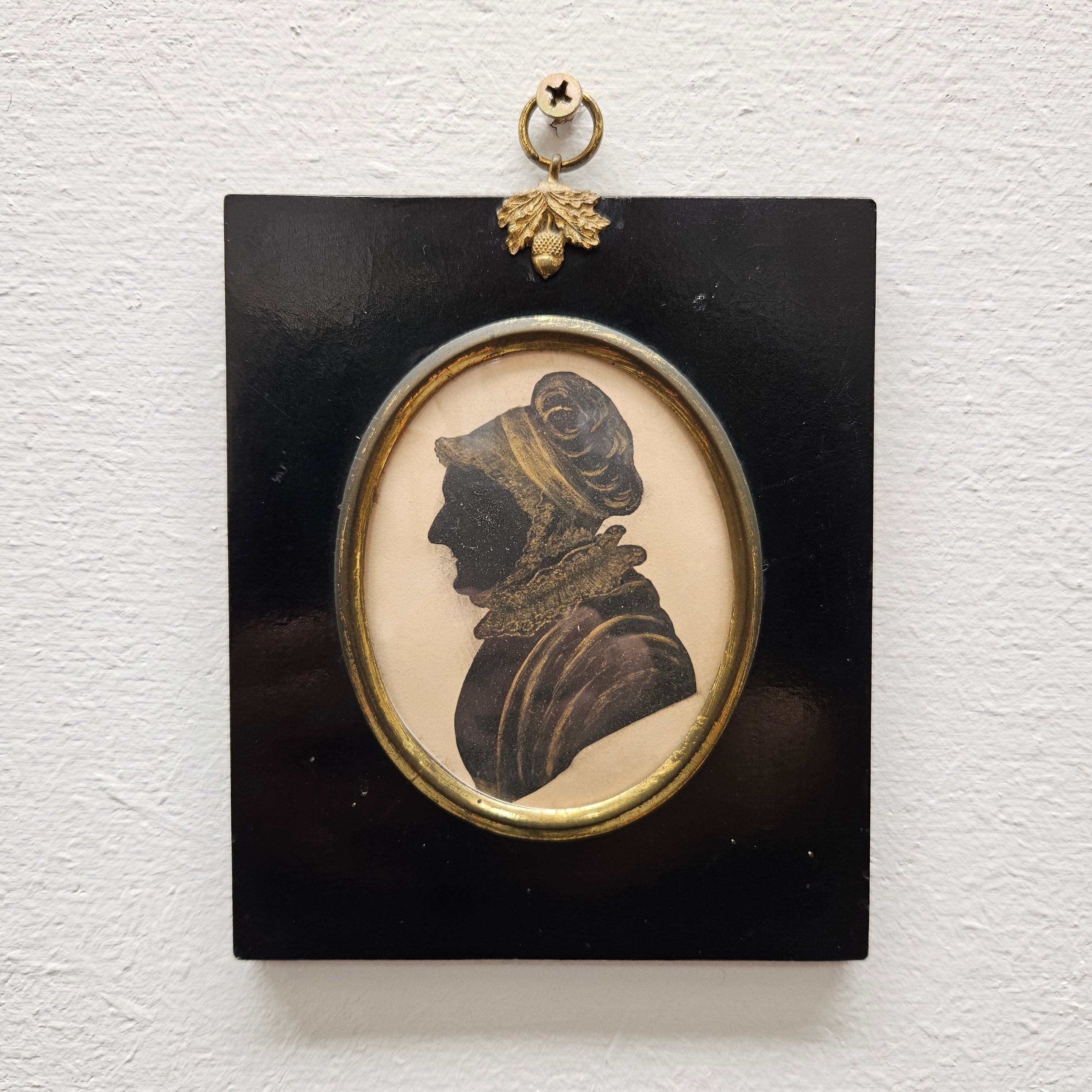 Early 19th Century Regency Period Silhouette Woman in Cap | Antique & Vintage | Moonee Ponds Antiques | Australia Wide Delivery