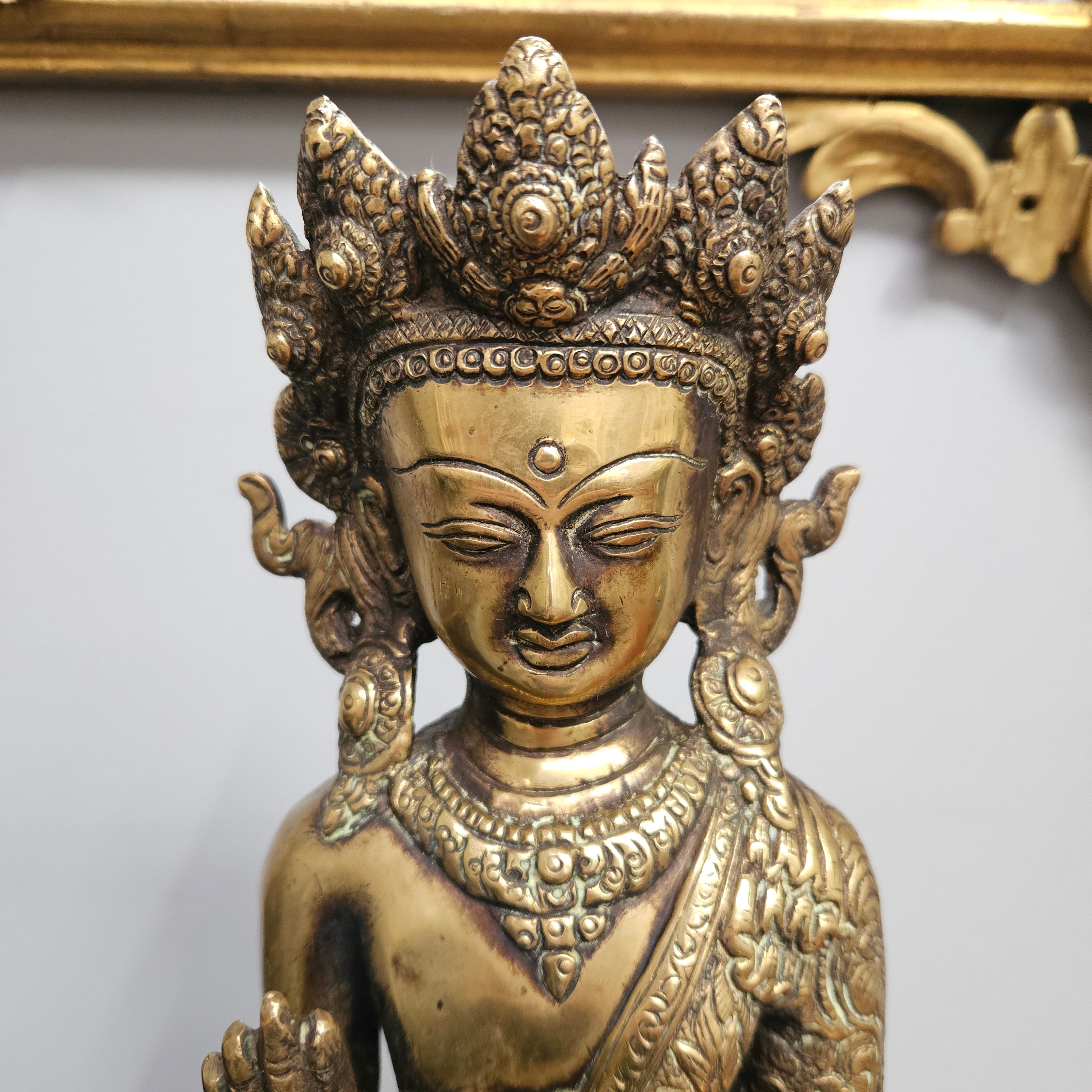 Antique Tibetan Bronze Dipankara Buddha Statue