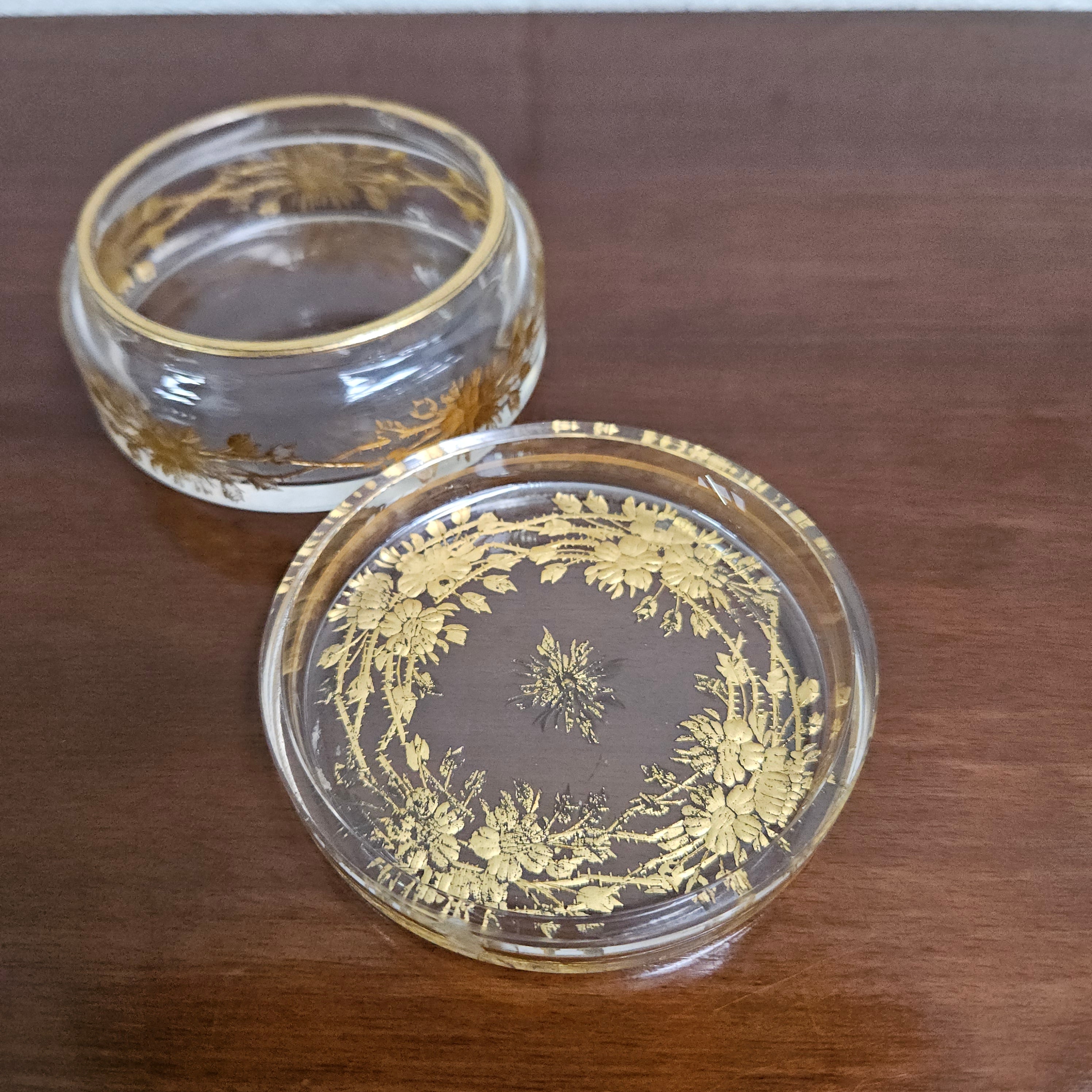 Antique Gilt & Crystal Glass Box | Antique & Vintage | Moonee Ponds Antiques | Australia Wide Delivery