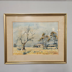 Watercolour Landscape Signed | Antique & Vintage | Moonee Ponds Antiques | Australia Wide Delivery