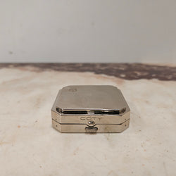 Original "Coty" Chrome Powder and Rouge Compact | Antique & Vintage | Moonee Ponds Antiques | Australia Wide Delivery
