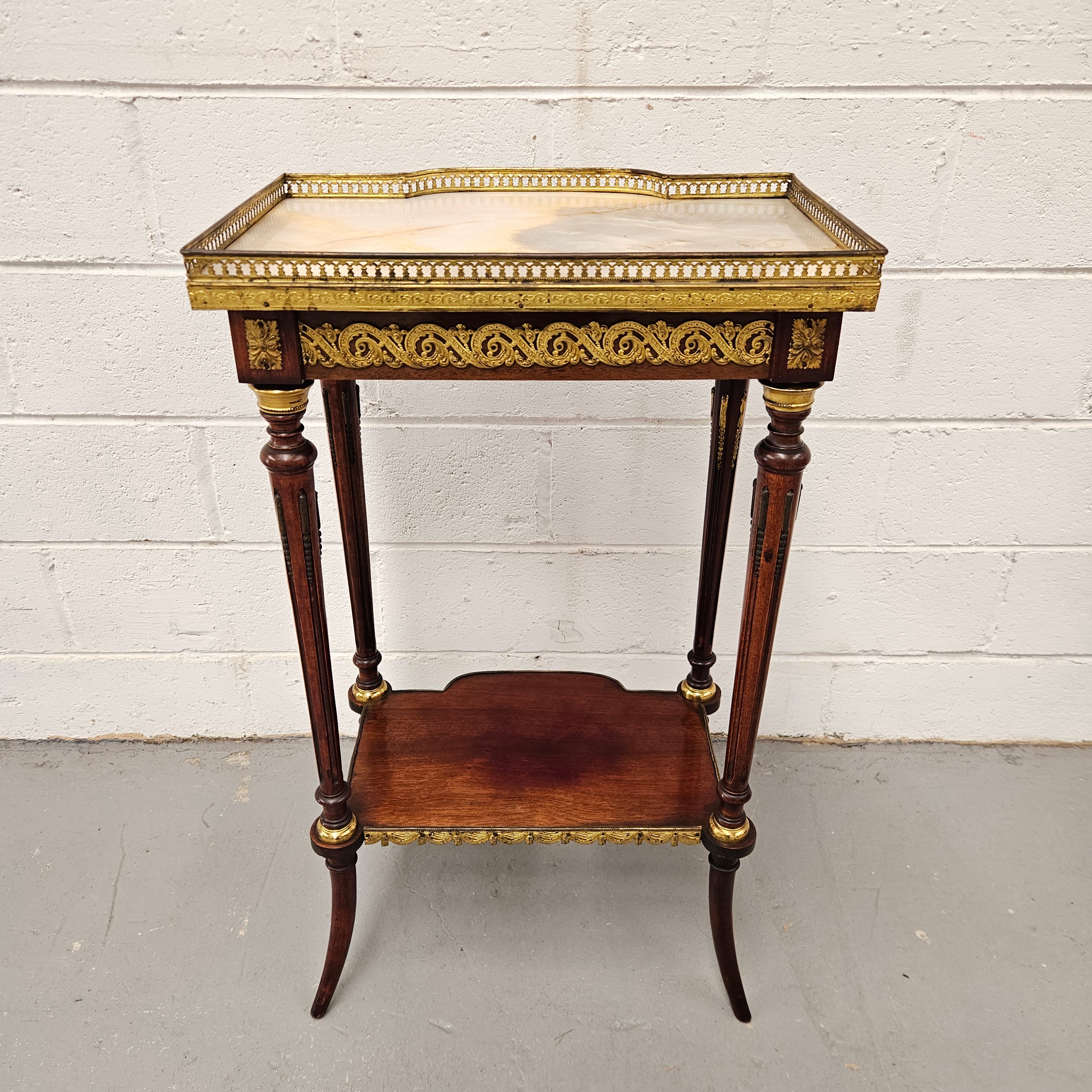 French Louis XVth Style Marble Top Side/Lamp Table | Antique & Vintage | Moonee Ponds Antiques | Australia Wide