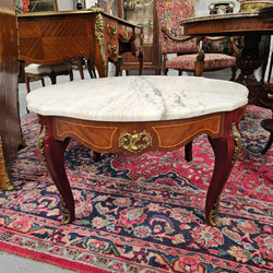 Louis XVth Style Coffee Table with Marble Top | Antique & Vintage | Moonee Ponds Antiques | Australia Wide Delivery
