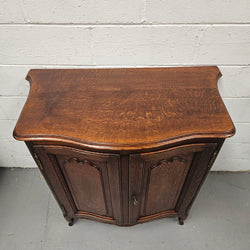 Elegant Louis XV Style French Oak Two Door Side Cupboard | Antique & Vintage | Moonee Ponds Antiques | Australia Wide Delivery