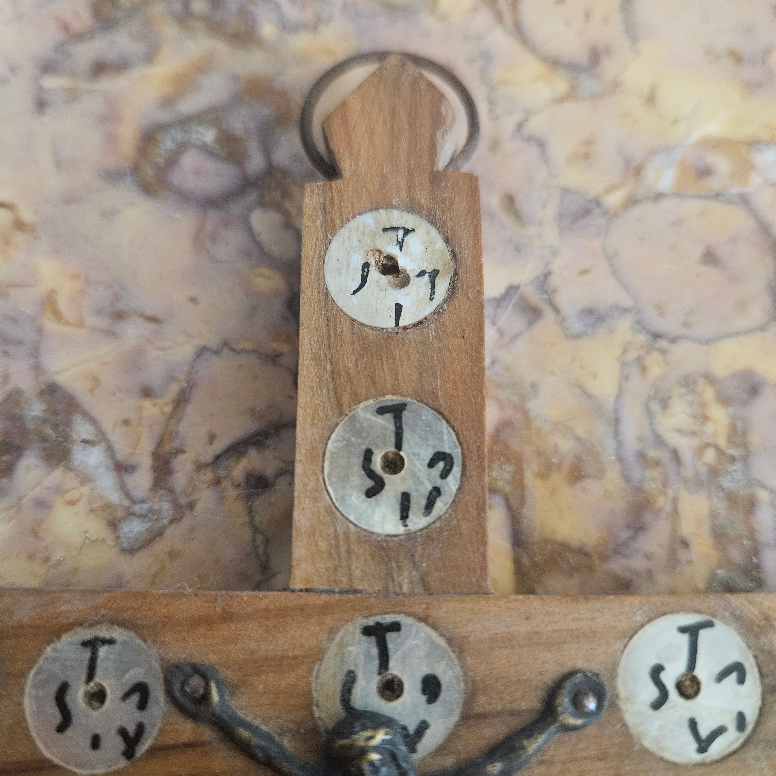 Vintage Wooden & Mother Of Pearl Crucifix "Jerusalem" | Antique & Vintage | Moonee Ponds Antiques | Australia Wide