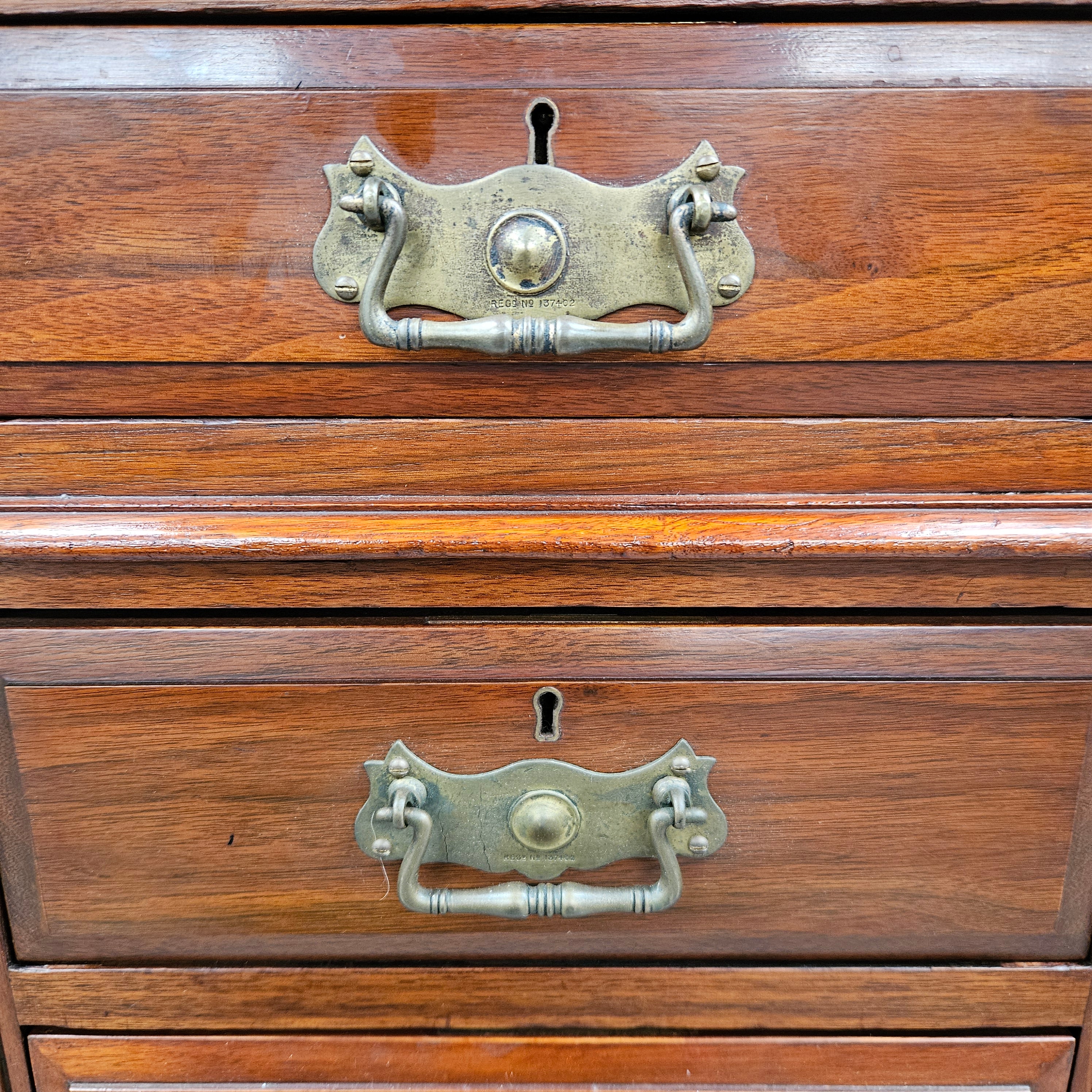 Edwardian Walnut Full Partners Desk With Leather Top | Antique & Vintage | Moonee Ponds Antiques | Australia Wide Delivery