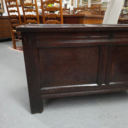 French Oak Blanket Chest Early 19th Century