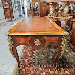 Exceptional 19th Century Louis XV Style Kingwood & Rosewood"Bureau Plat" Leather Top Desk | Antique & Vintage | Moonee Ponds Antiques | Australia Wide Delivery