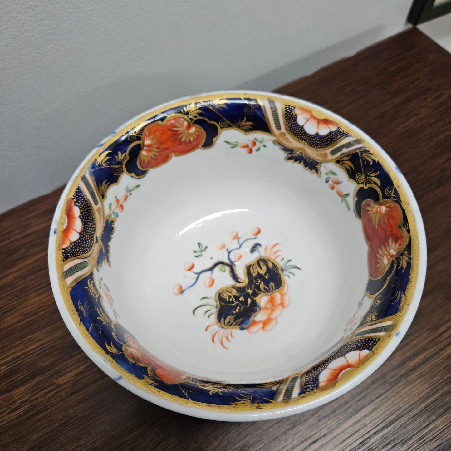 Early Victorian Gaudy Welsh Hand Painted Bowl