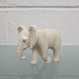 Signed Pottery Elephant