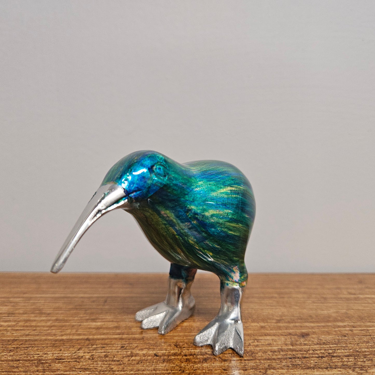 Cast Aluminum & Enamel Kiwi Bird