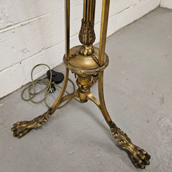 Napolean Style Gilt Standard Lamp & Shade | Antique & Vintage | Moonee Ponds Antiques | Australia Wide Delivery