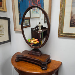 Large Recency Style Mahogany Dressing Table Mirror