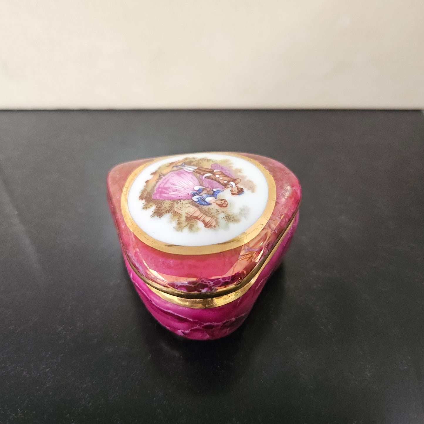 Limoges Trinket Heart Shape Box