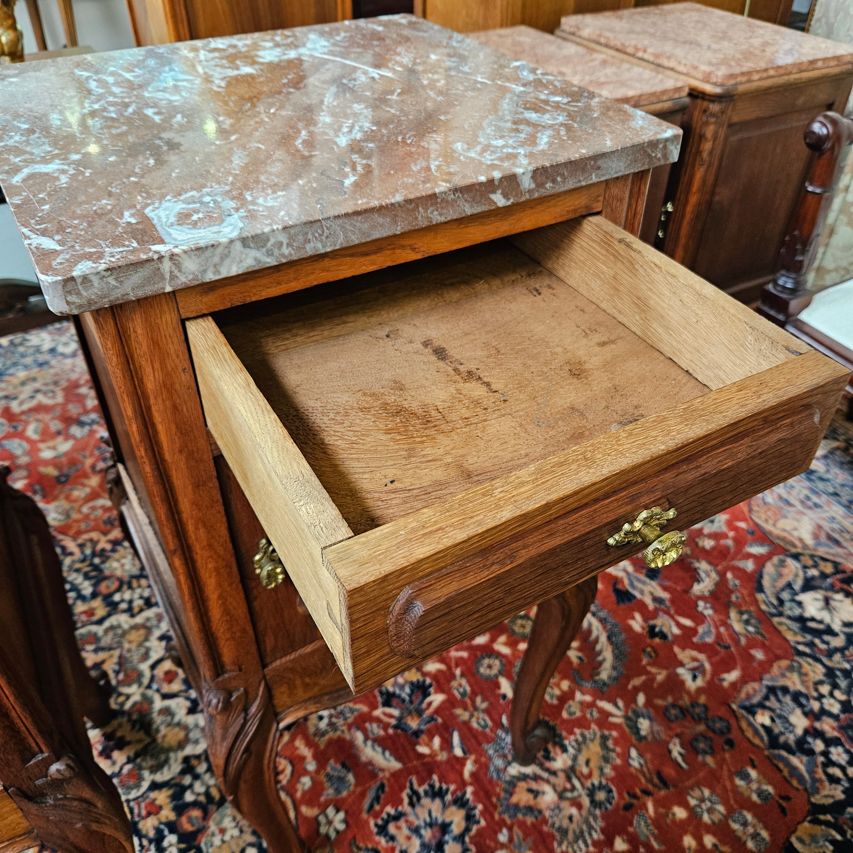 Pair of Louis XV Style Bedside Tables | Antique & Vintage | Moonee Ponds Antiques | Australia Wide