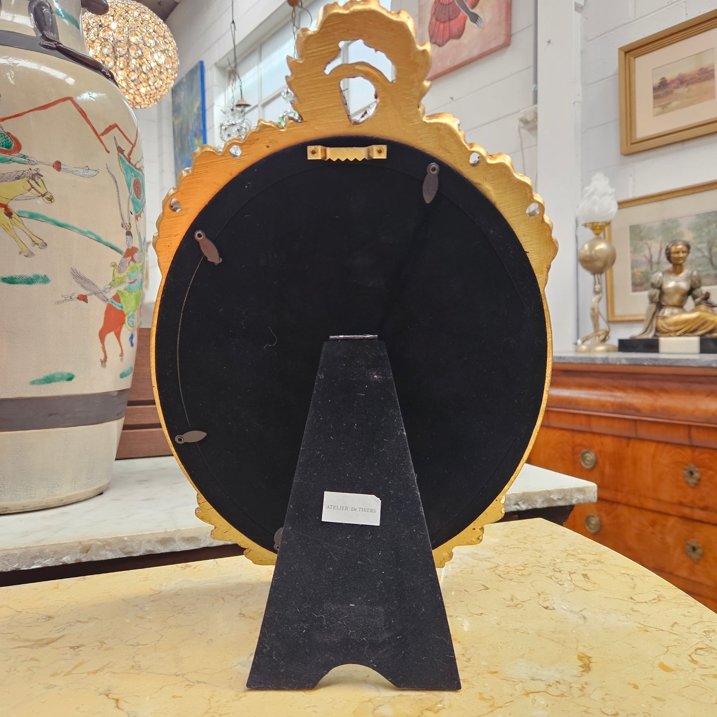 Oval Decorative Framed Period Print