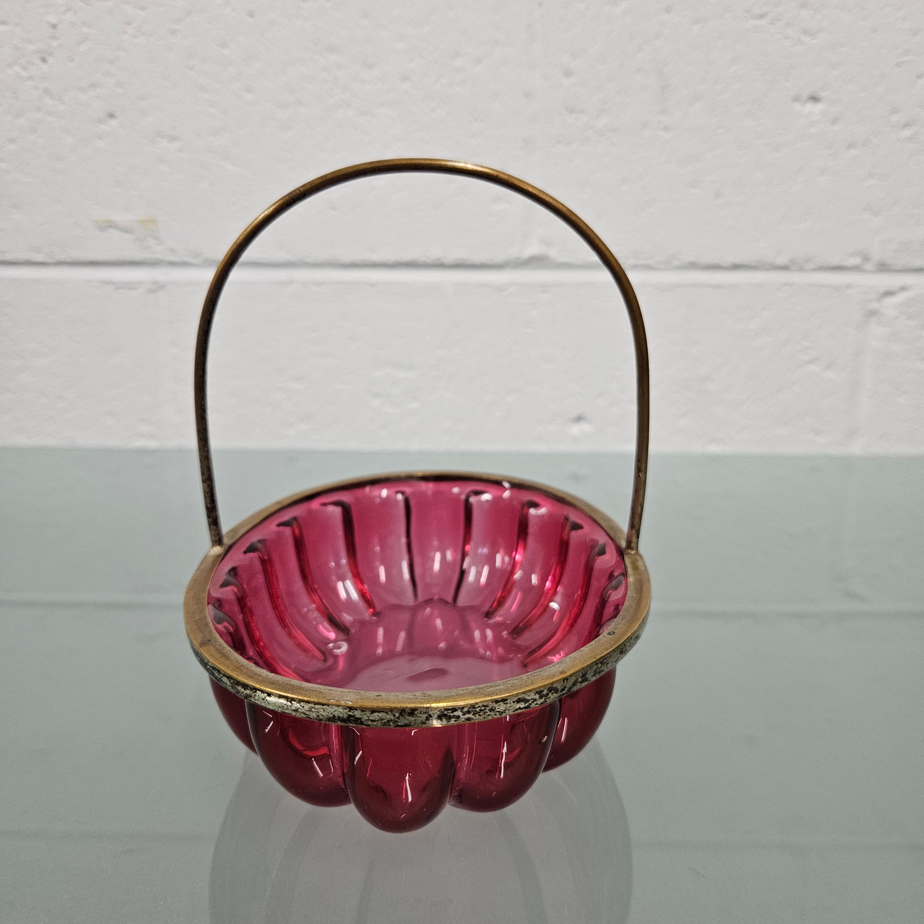Antique Cranberry Glass Bon Bon Dish | Antique & Vintage | Moonee Ponds Antiques | Australia Wide Delivery