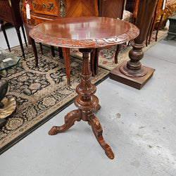Victorian Antique Mahogany Carved Occasional Table Moonee Ponds Antiques