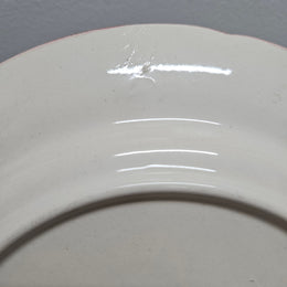 Longchamp French Antique Hand-Painted Ironstone Asparagus Plate