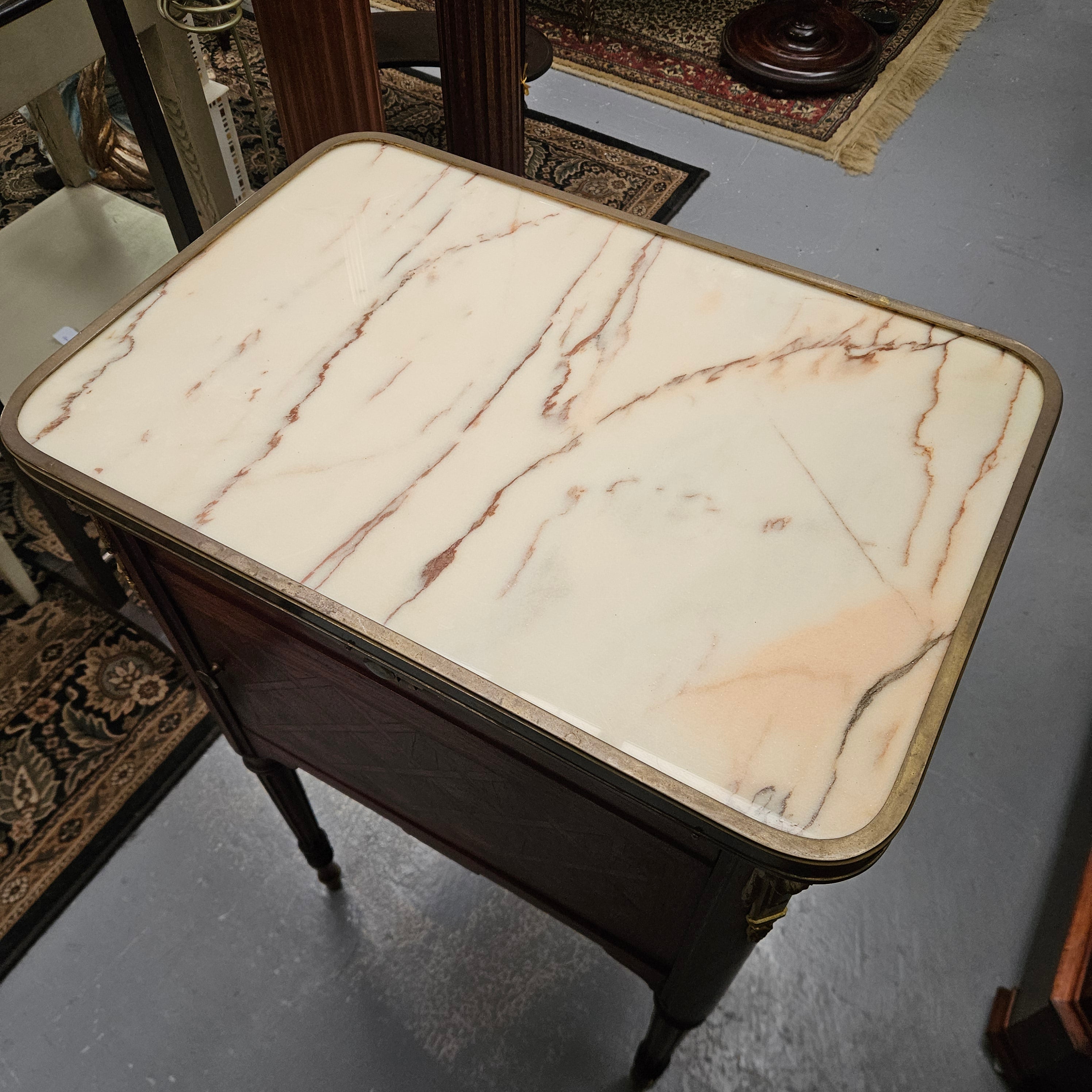 Louis XVIth Style Mahogancy Side Cabinet/Bedside | Antique & Vintage | Moonee Ponds Antiques | Australia Wide Delivery