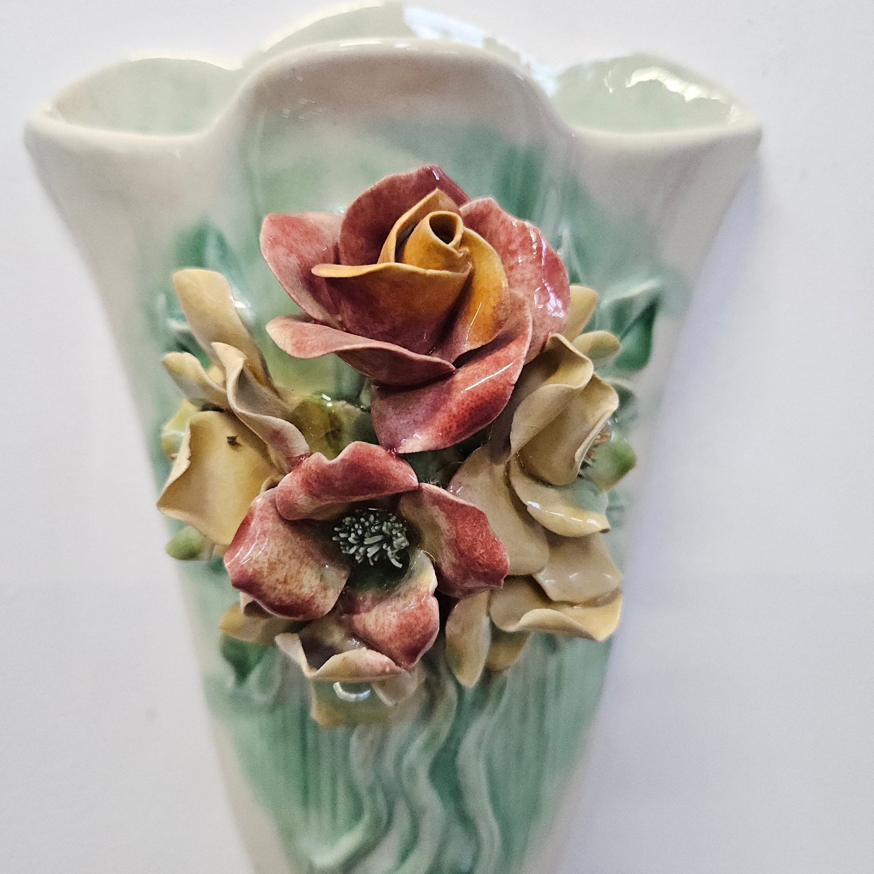 Attractive Vintage Australian Wall Pocket Vase | Antique & Vintage | Moonee Ponds Antiques | Australia Wide