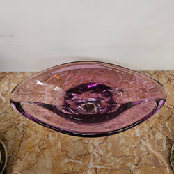 Val Lambert Signed Art Glass Vase | Antique & Vintage | Moonee Ponds Antiques | Australia Wide Delivery