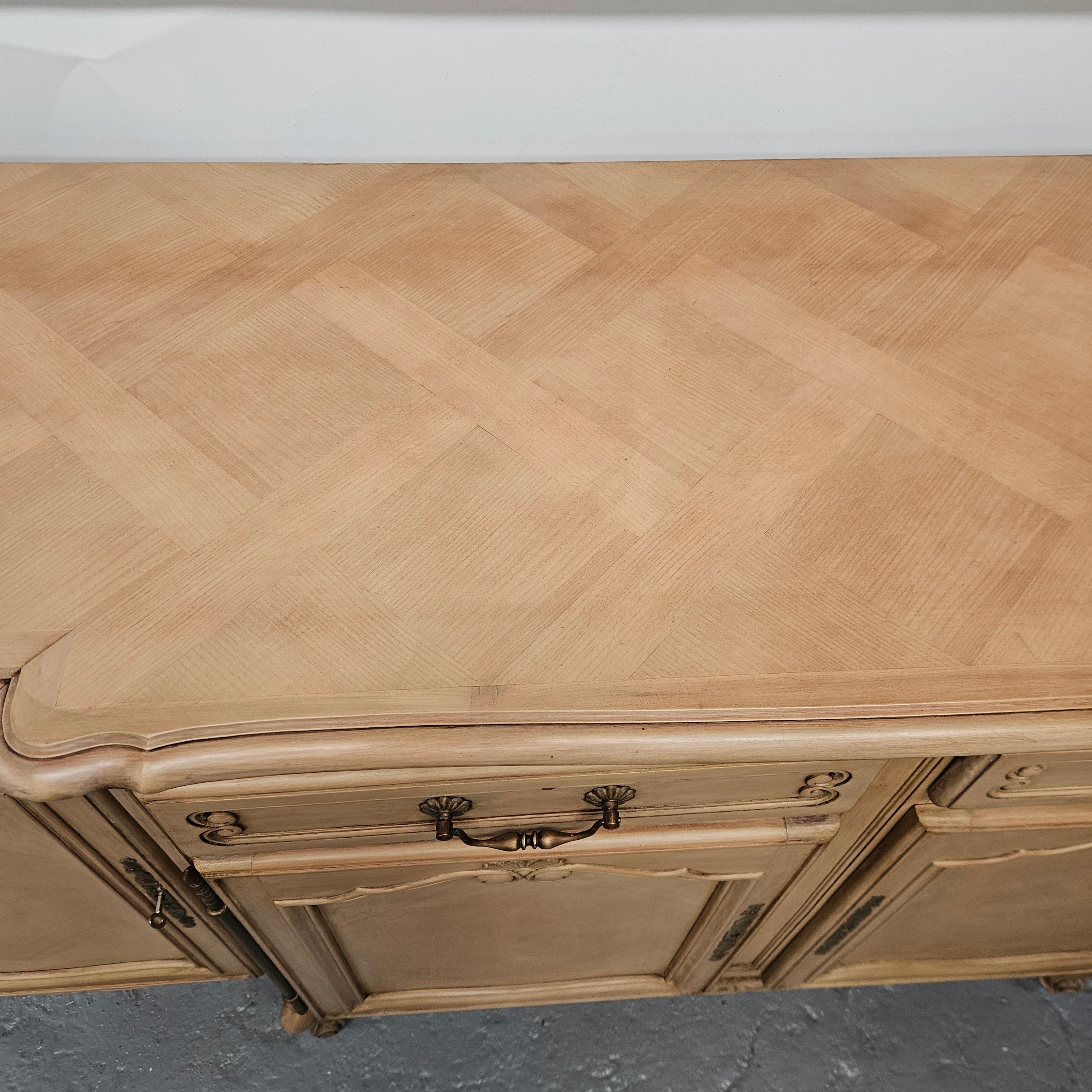 French Parquetry Large Sideboard | Antique & Vintage | Moonee Ponds Antiques | Australia Wide Delivery