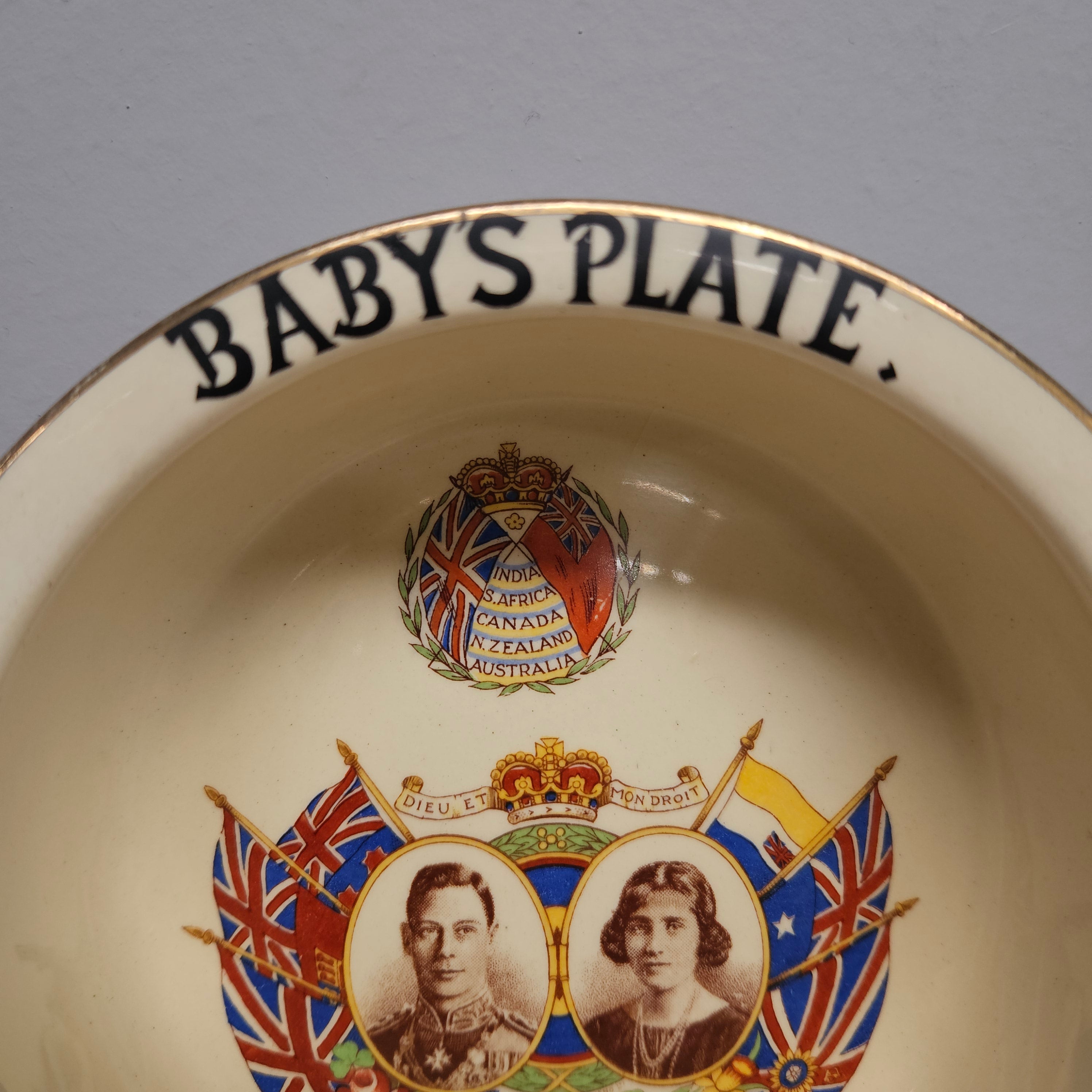 Vintage Empire Works China Commemorative Baby's Bowl | Antique & Vintage | Moonee Ponds Antiques | Australia Wide Delivery