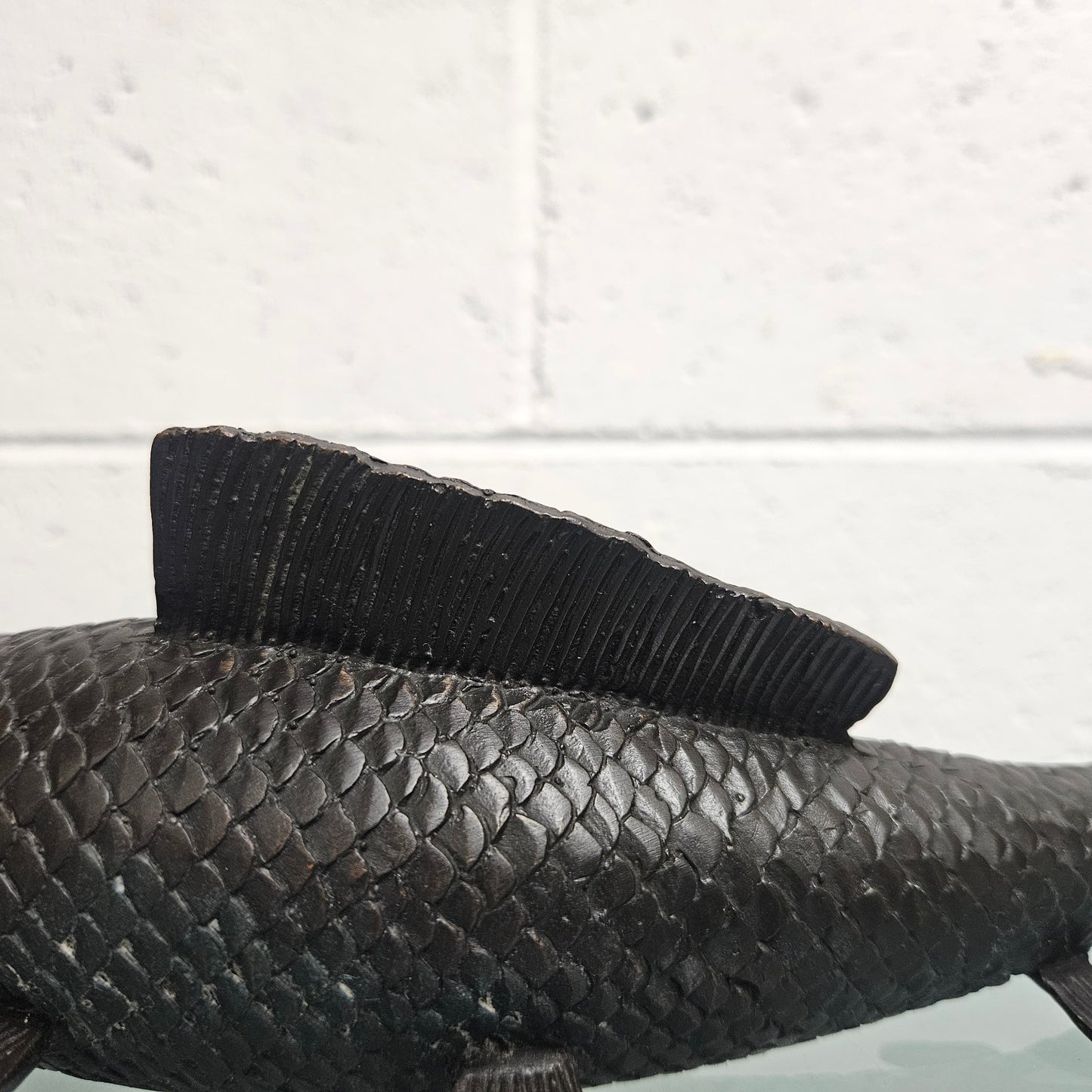 Vintage Bronze Koi Fish