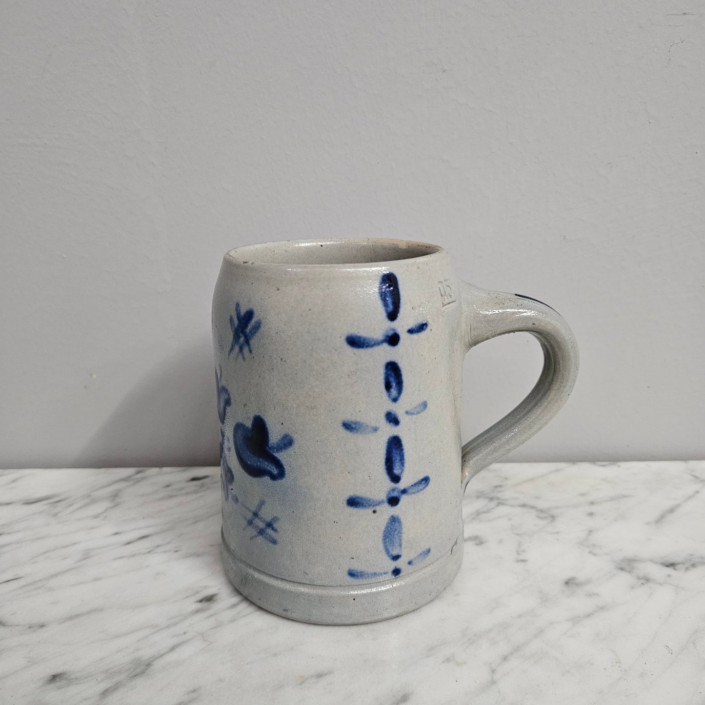 Antique Hand Decorated German Beer Stein