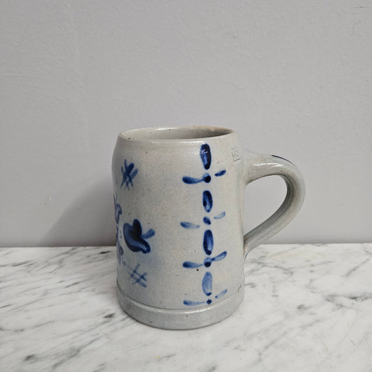Antique Hand Decorated German Beer Stein