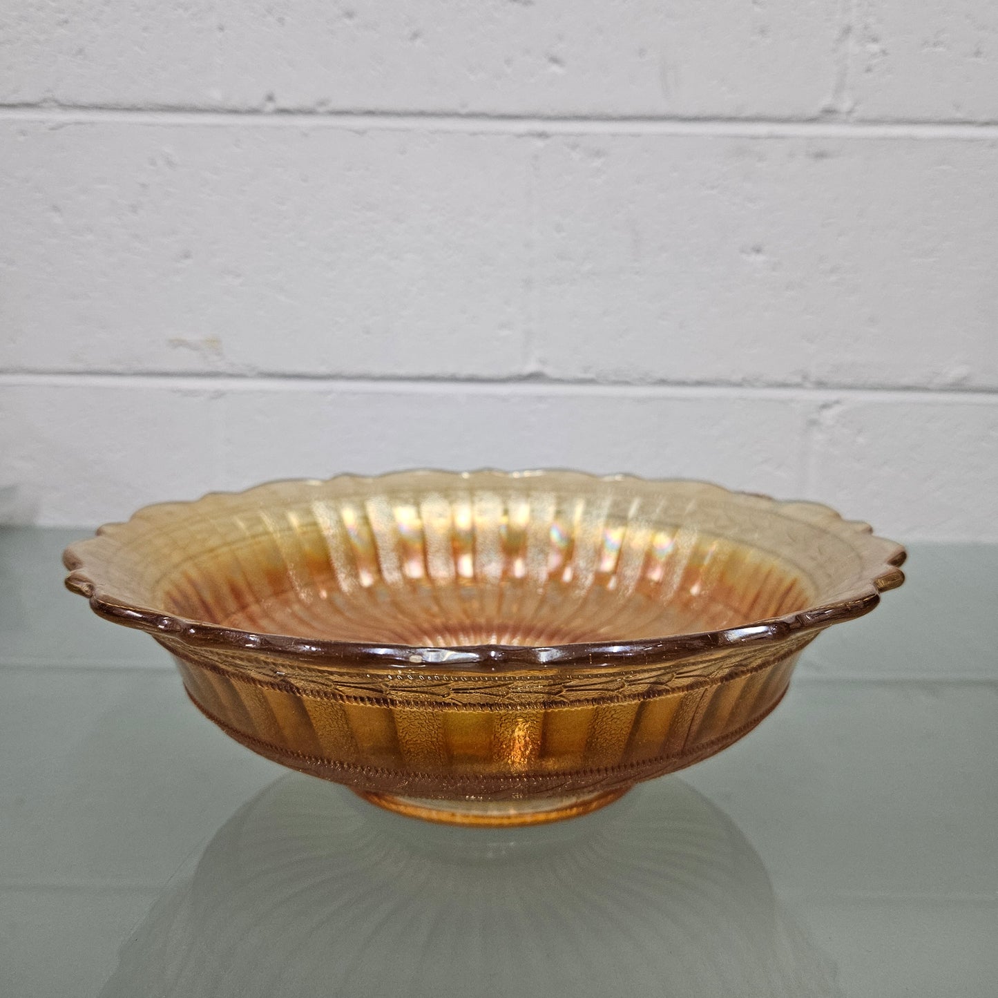 Fenton Carnival Glass Antique Bowl