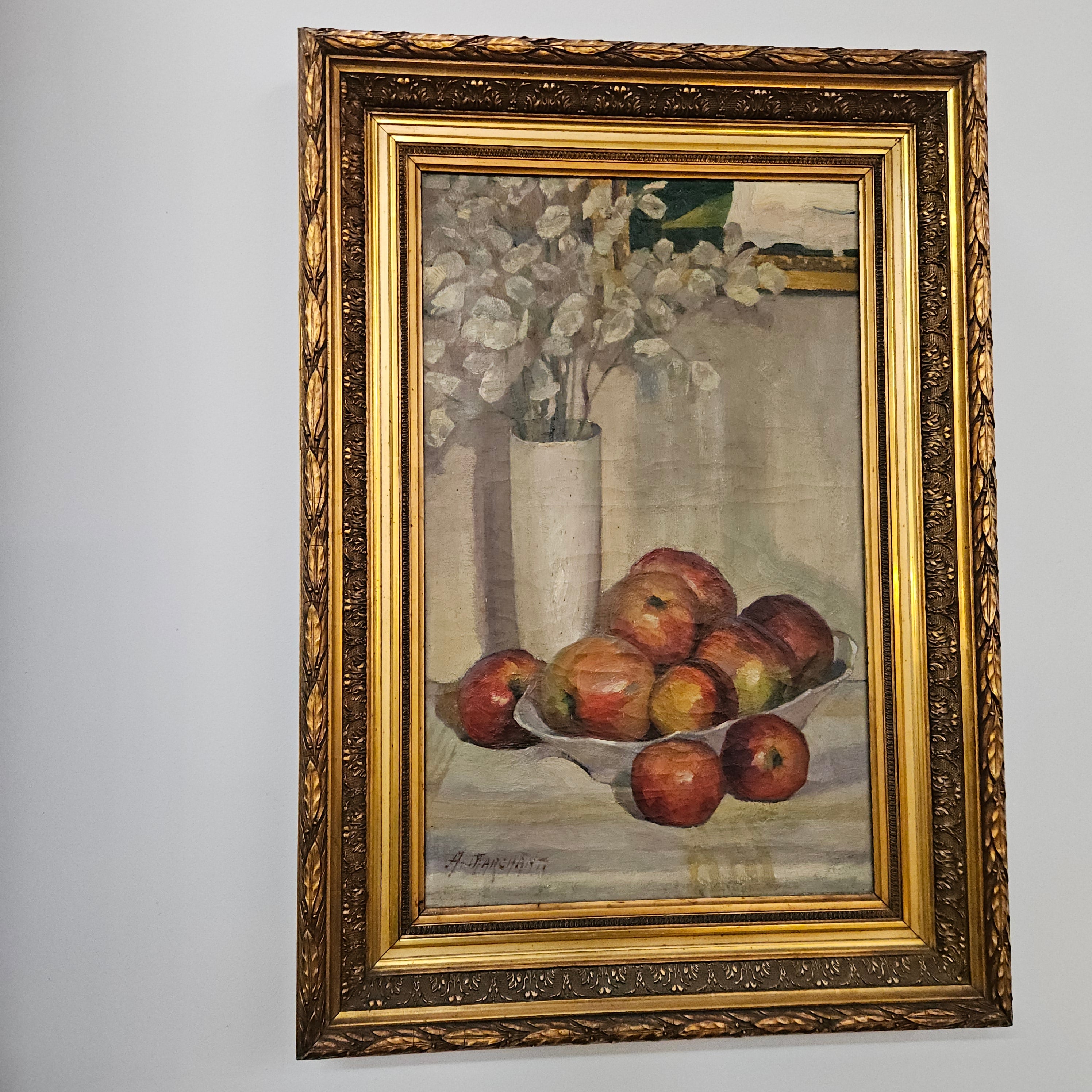Gilt Framed Signed Oil on Canvas Still Life Painting | Antique & Vintage | Moonee Ponds Antiques | Australia Wide Delivery