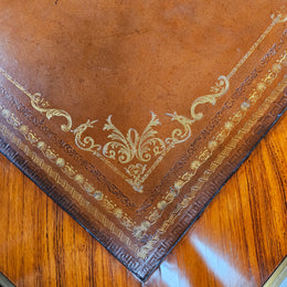 Exceptional 19th Century Louis XV Style Kingwood & Rosewood"Bureau Plat" Leather Top Desk