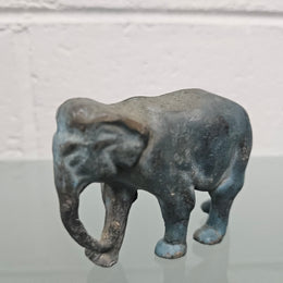 Vintage Bronze Verdigris Patina Elephant