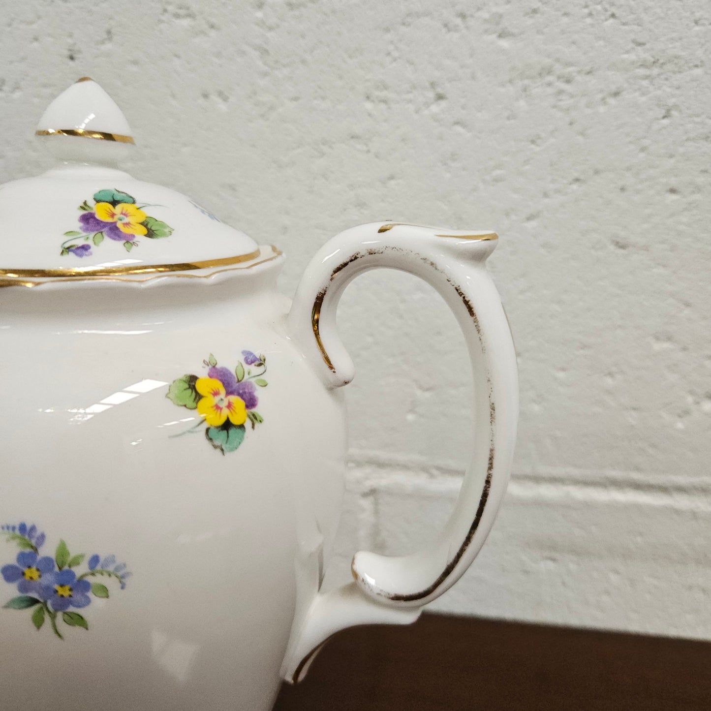 Antique Crown Staffordshire Coffee Pot