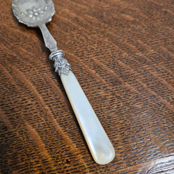 Antique Mother of Pearl & EPNS Silver Serving Spoon | Antique & Vintage | Moonee Ponds Antiques | Australia Wide Delivery