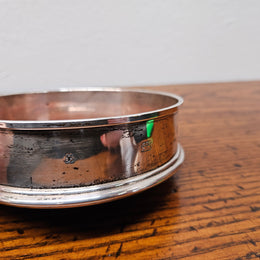Vintage London Silver Wine Coaster