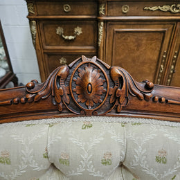 Victorian Walnut Double Ended Chaise Lounge