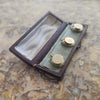 Set 3 Goldstone & Gold Studs of snake design | Antique & Vintage | Moonee Ponds Antiques | Australia Wide Delivery