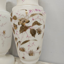 Pair of Victorian Opaline Glass Vases | Antique & Vintage | Moonee Ponds Antiques | Australia Wide Delivery