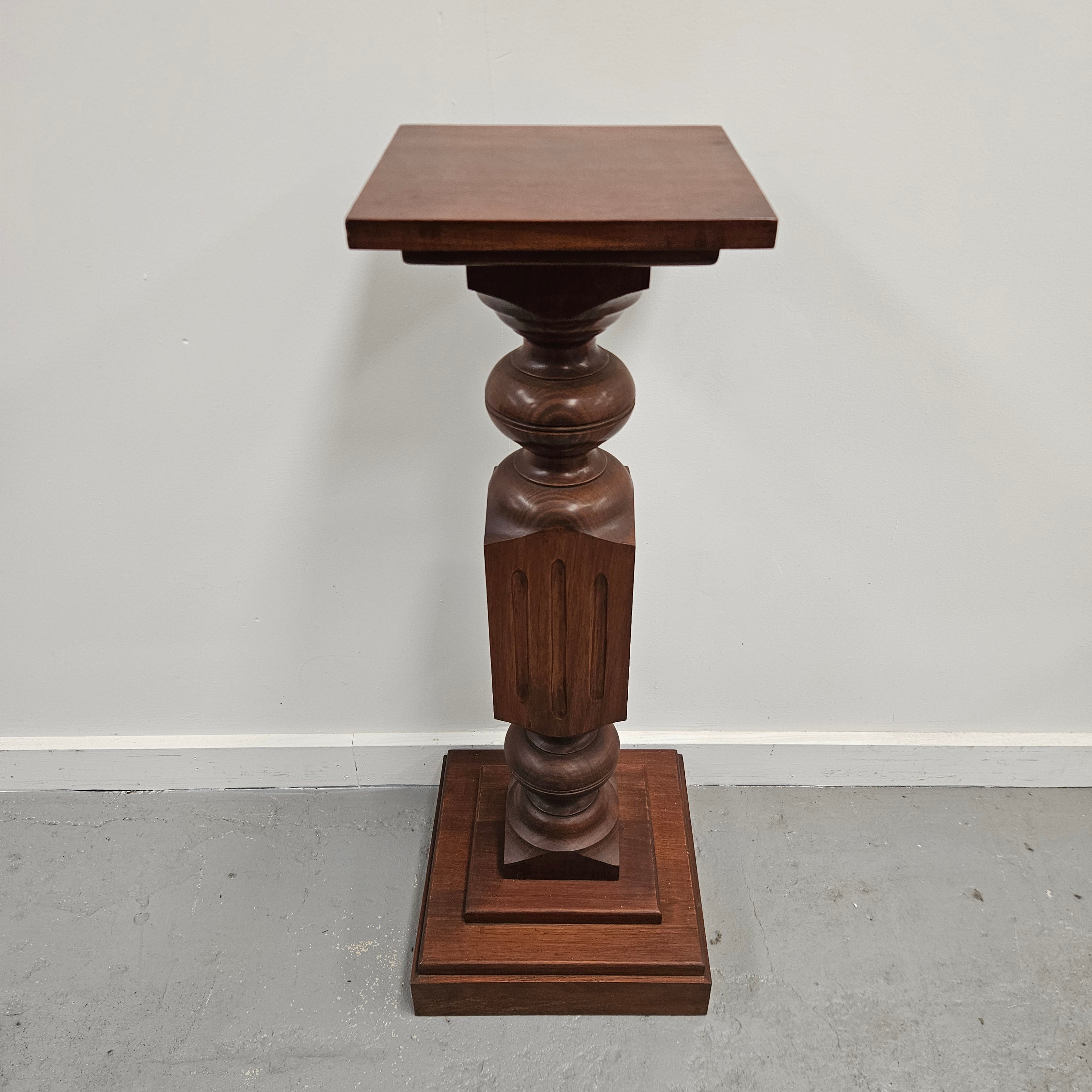 Stunning Antique Walnut Pedestal