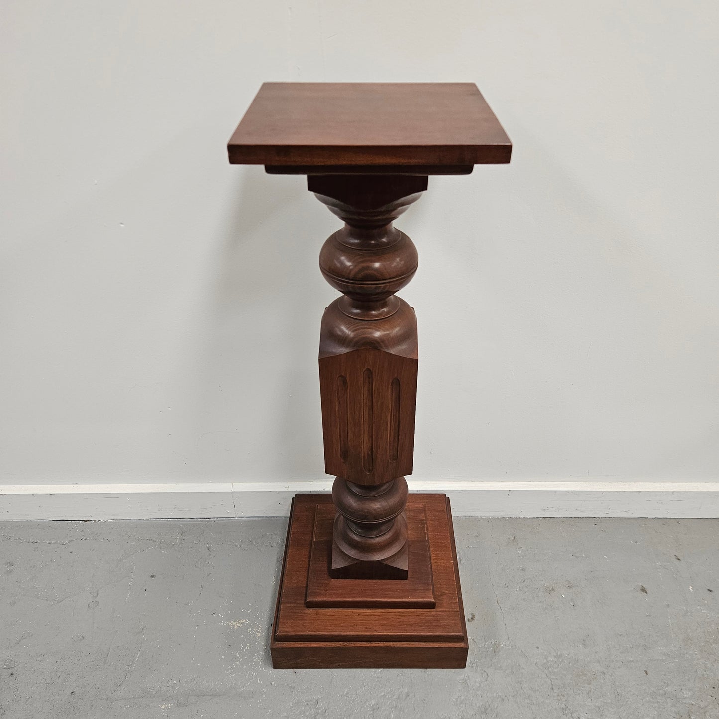 Stunning Antique Walnut Pedestal
